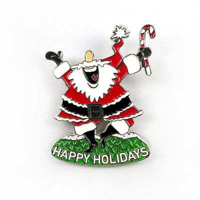 Αγορά 2D / 3D Santa Pin Badge με Safety Pin για το Χριστουγεννιάτικο μισό μαραθώνιο ηλεκτρονική κατασκευή