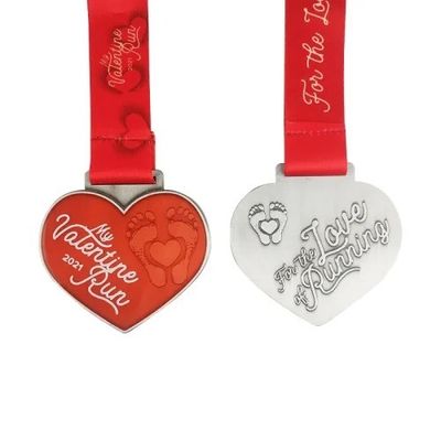 Αγορά Ανακυκλώστε Αγ. Βαλεντίνους  Fun Run Heart Medals Προσωποποιημένα με ονόματα ηλεκτρονική κατασκευή