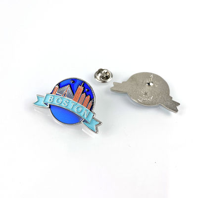 Αγορά Μοναδικό σχεδιασμό Enamel City Προώθηση Pin Badge με Offset εκτύπωση και ασημένιο υλικό ψαμμίτισης ηλεκτρονική κατασκευή