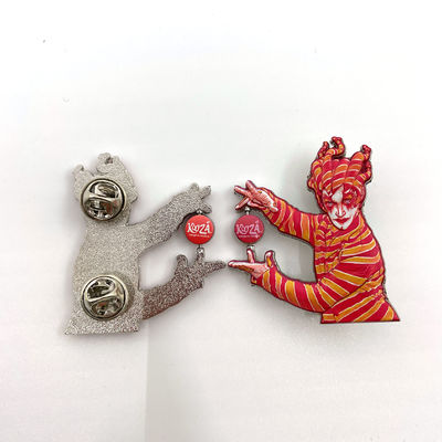 Προσαρμόσιμο σχεδιασμό UV εκτύπωση Spinning Pin Badge με γυαλιστερή τελική εξειδικευμένη χειροτεχνία και 2D / 3D έργα τέχνης