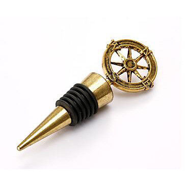 Προσαρμοσμένο Adventure Compass Wine Stopper για μοναδική διατήρηση κρασιού
