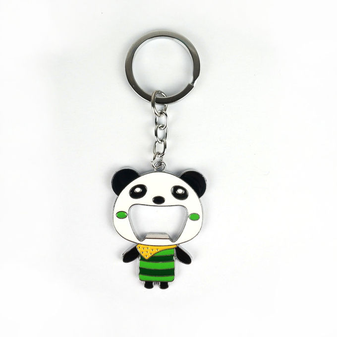 Personalized Soft Enamel Panda Bottle Opener Keychain – Adorable and Functional
